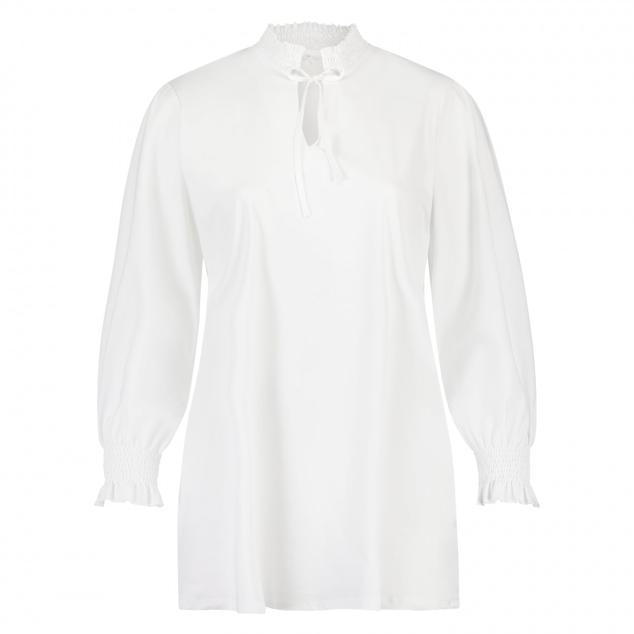Smock Top LS | White