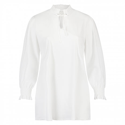 Smock Top LS | White