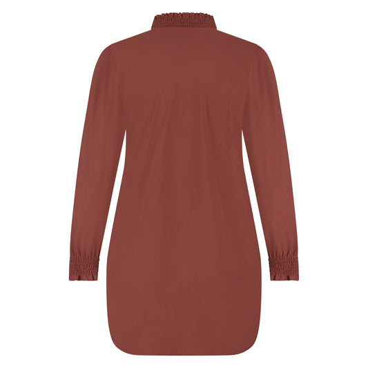 Smock Top LS | Cacao
