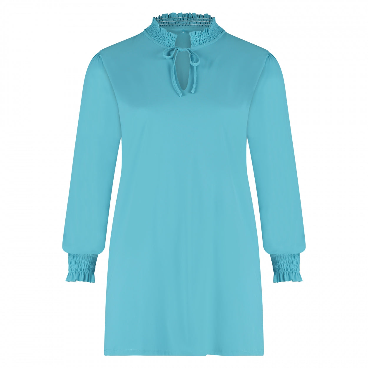 Smock Top LS | Ice Blue