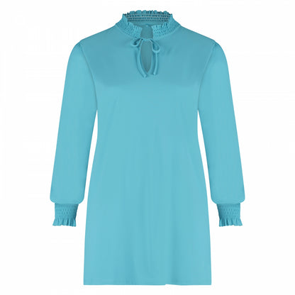 Smock Top LS | Ice Blue