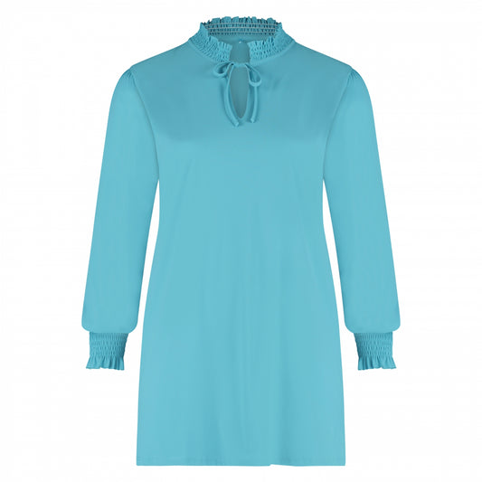 Smock Top LS | Ice Blue
