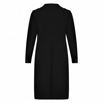 Mao Dress LS-SFR | Black