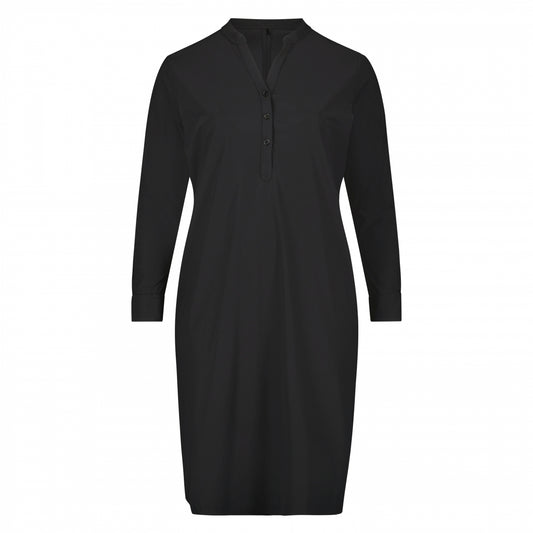 Mao Dress LS | Black