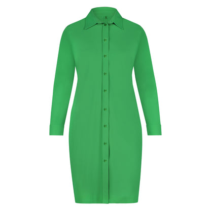 Blouse Dress LS | Forest Green