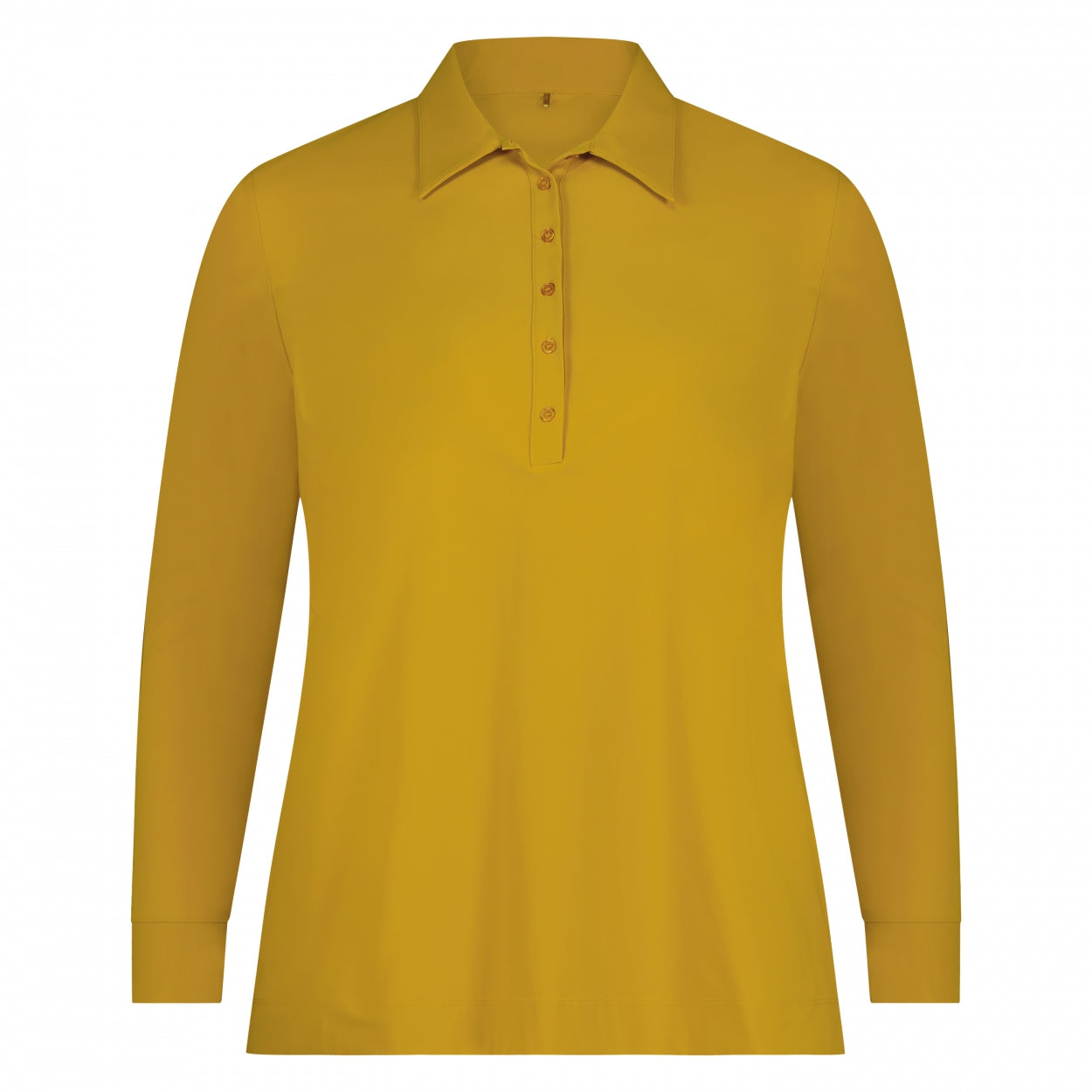 Polo Shirt LS | Ocher Yellow