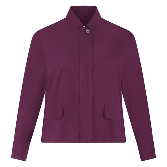 Cropped Jacket | Burgundy