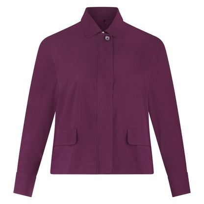 Cropped Jacket | Burgundy