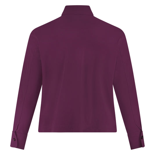 Cropped Jacket | Burgundy