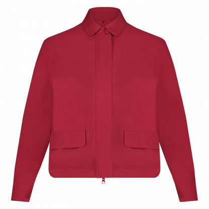 Cropped Jacket | Ruby Red