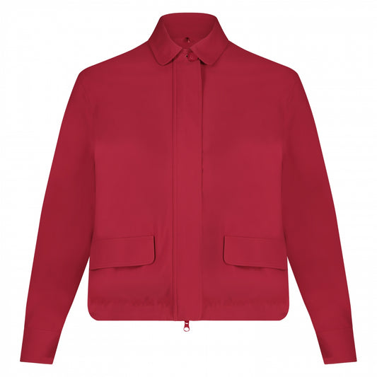 Cropped Jacket | Ruby Red