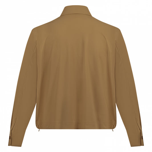 Cropped Jacket | Caramel