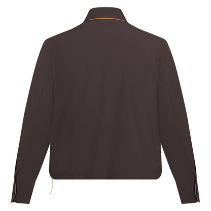 Cropped Jacket | Choclat/Caramel