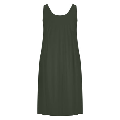 Tank Top Dress Long | Khaki