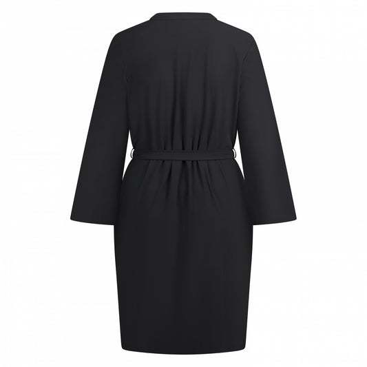 Mao Dress Belt LS | Black