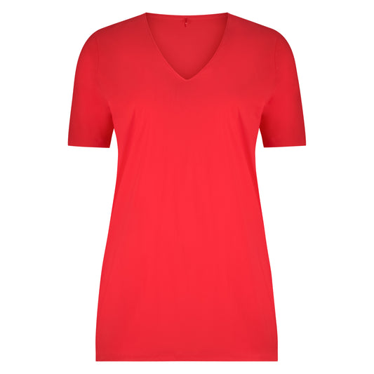 Tee V Slim SS | Red