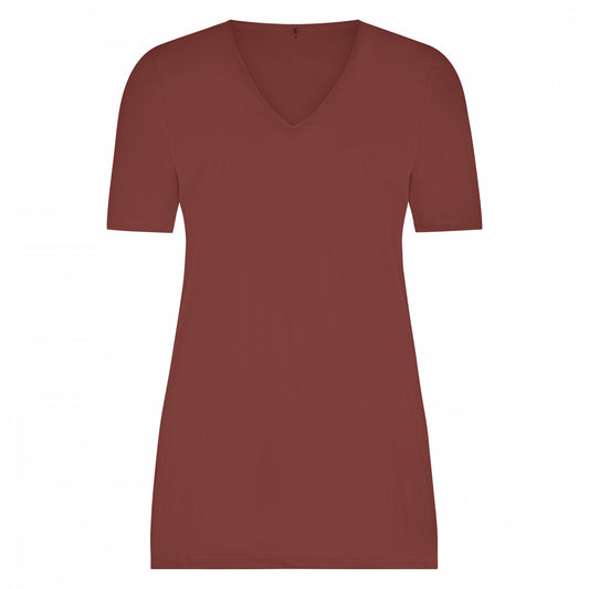 Tee V Slim SS | Cacao