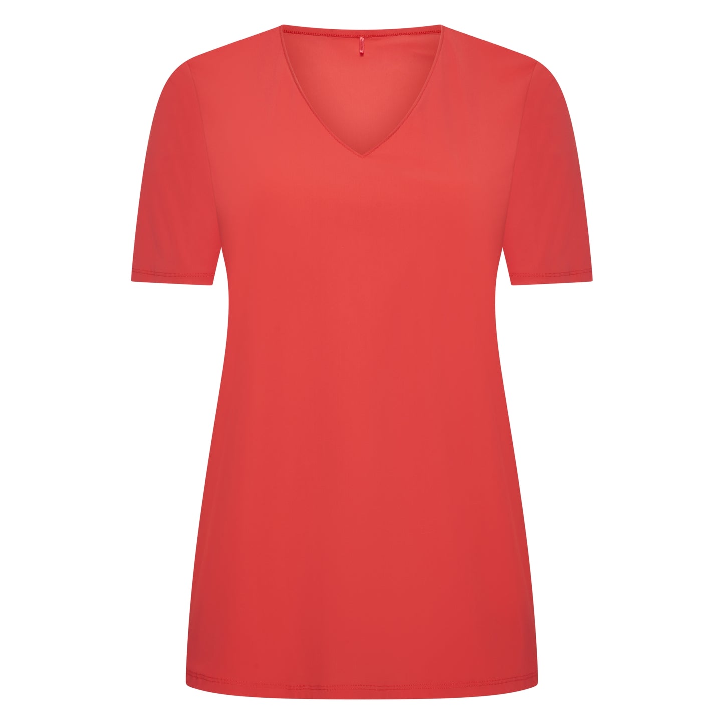 Tee V Slim SS | Saffraan