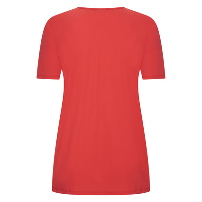 Tee V Slim SS | Saffraan