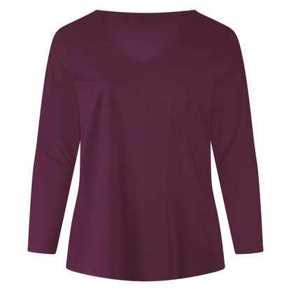 Tee V Slim LS | Burgundy