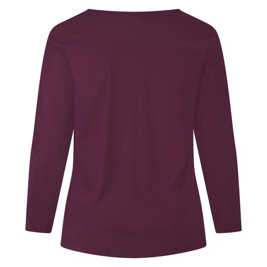 Tee V Slim LS | Burgundy
