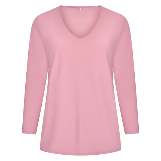 Tee V Slim LS | Antique Pink