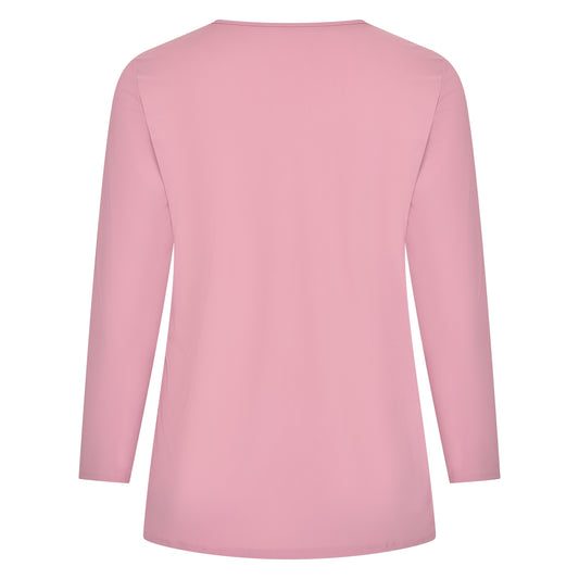 Tee V Slim LS | Antique Pink