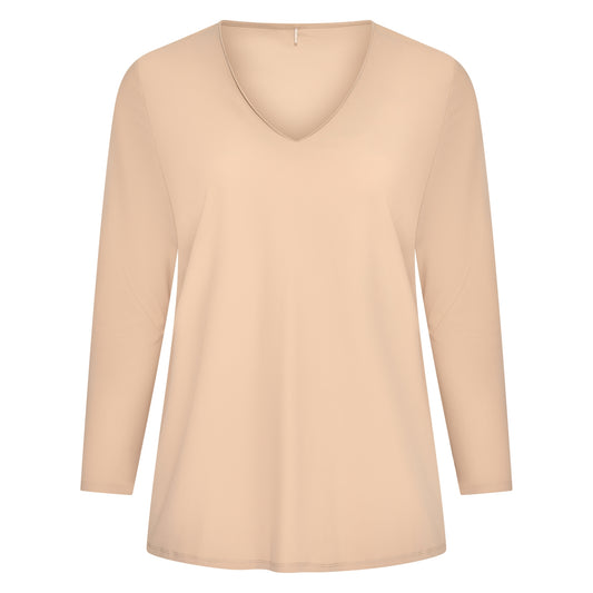 Tee V Slim LS | Latte