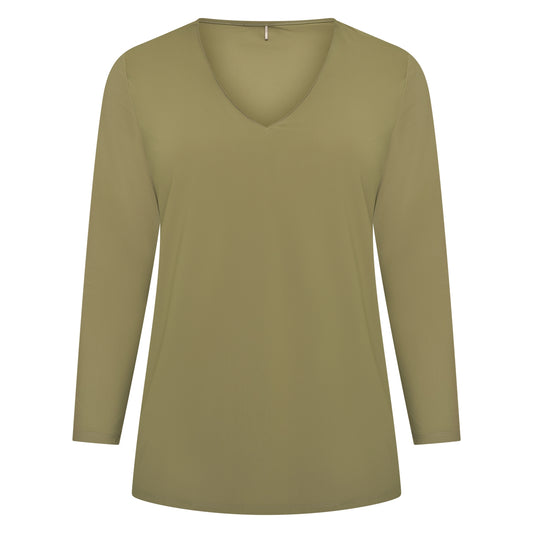Tee V Slim LS | Olive