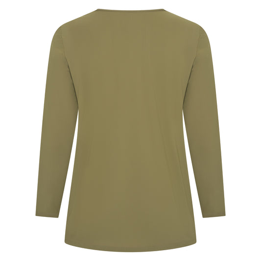 Tee V Slim LS | Olive