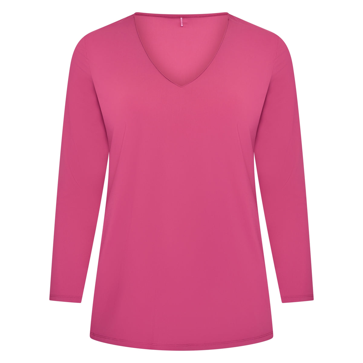 Tee V Slim LS | Cerise