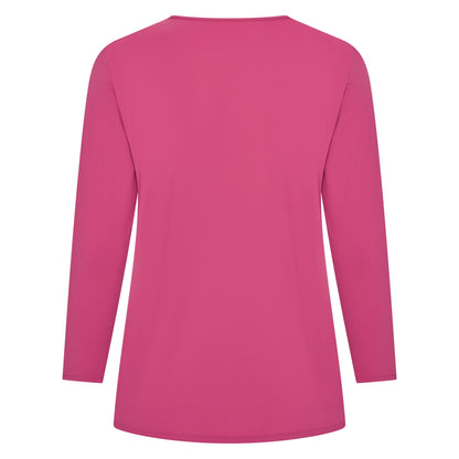 Tee V Slim LS | Cerise