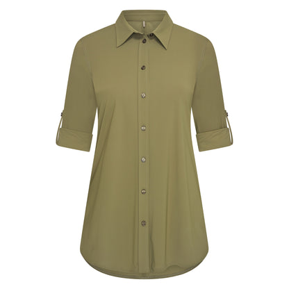 Blouse Midi LS | Olive