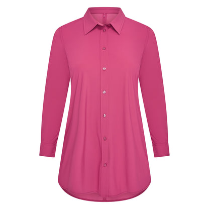Blouse Midi LS | Cerise