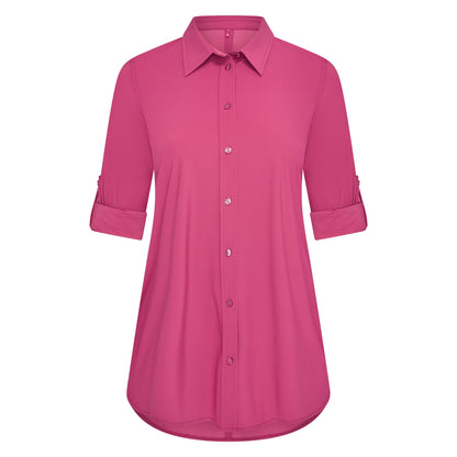 Blouse Midi LS | Cerise