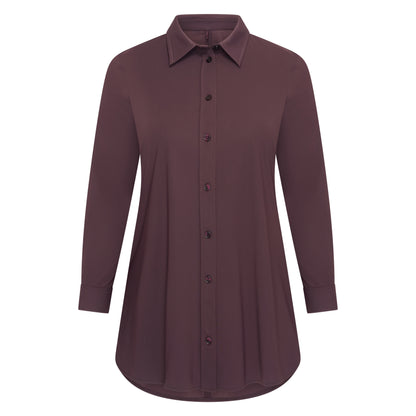Blouse Midi LS | Prune