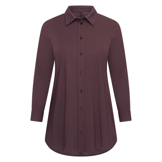 Blouse Midi LS | Prune