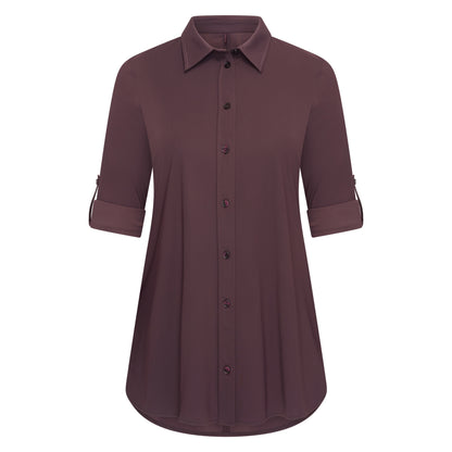 Blouse Midi LS | Prune