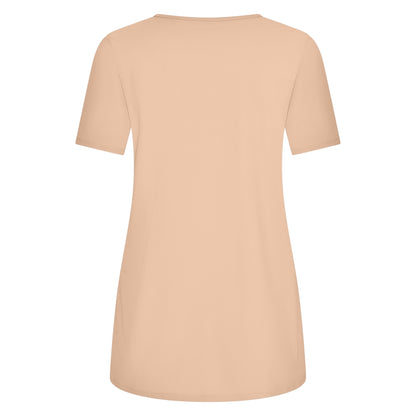 Tee Round Neck Midi | Latte