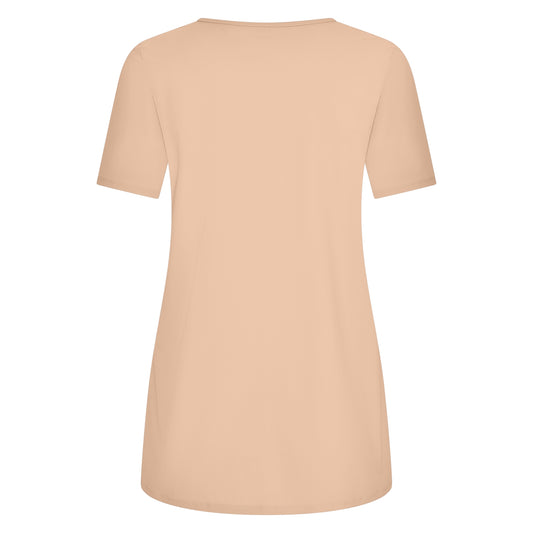 Tee Round Neck Midi | Latte