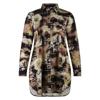 Blouse Long LS | Pixel Rose