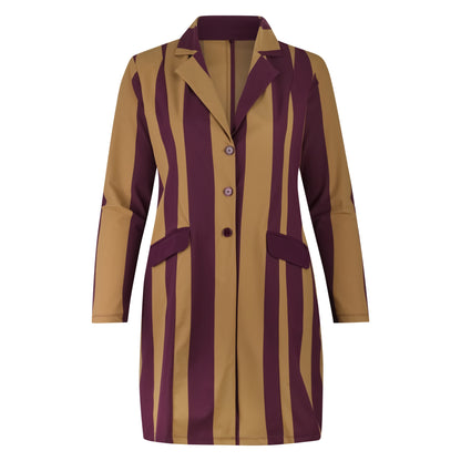 Jacket Long | Block Stripe