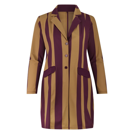 Jacket Long | Block Stripe