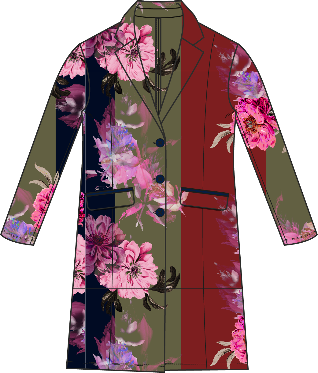 Jacket Long | Indian Flowers