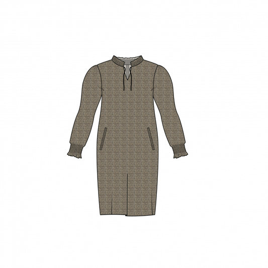 Smock Dress LS | Tweed
