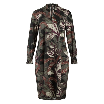 Smock Dress LS | Mystic Leaves