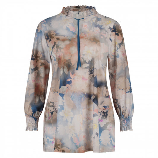 Smock Top LS | Pastel Flowers