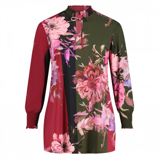 Smock Top LS | Indian Flowers