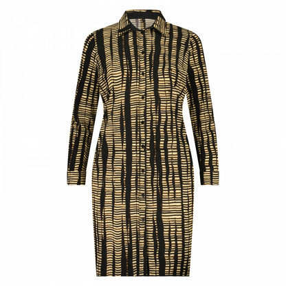 Blouse Dress LS | Striped Safari
