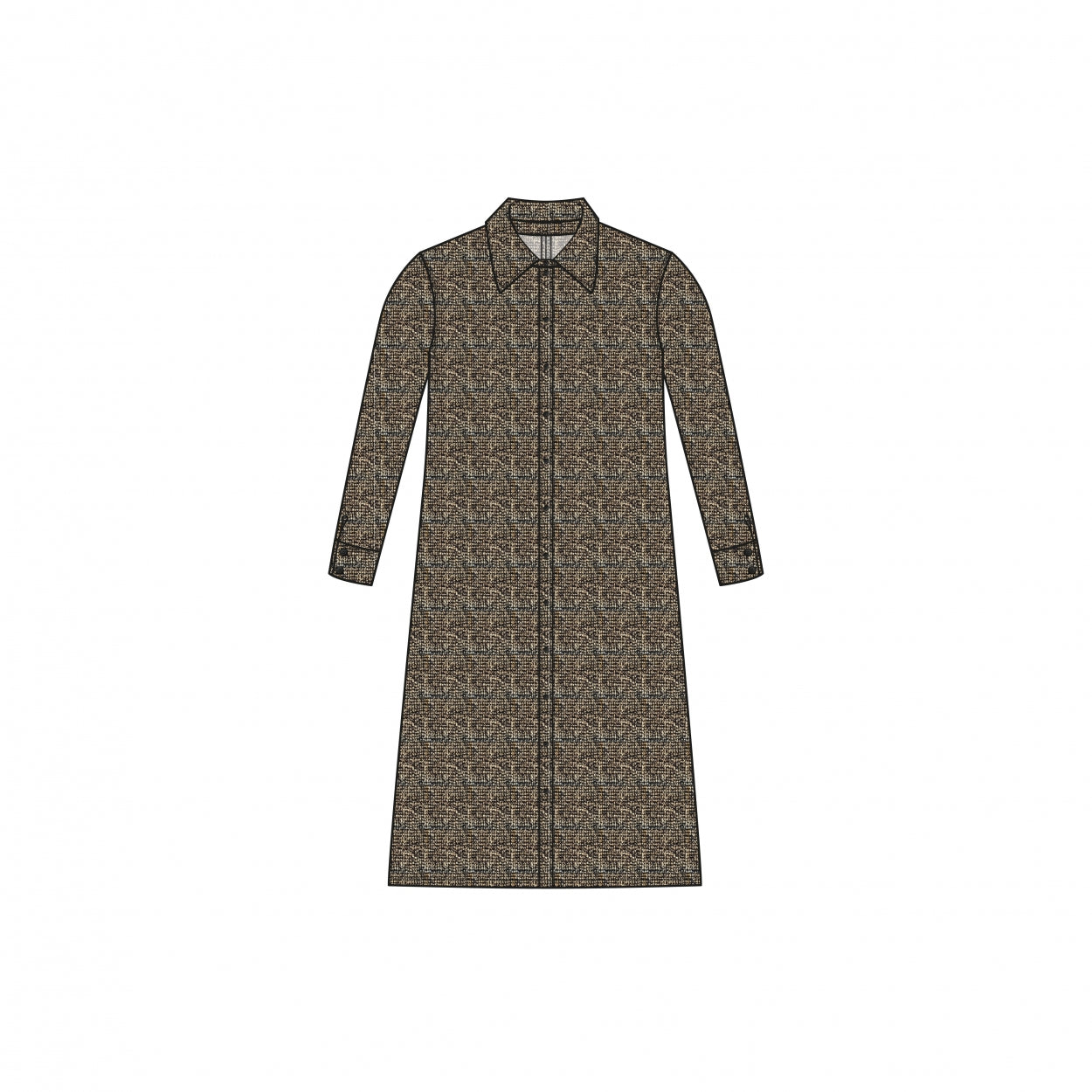 Blouse Dress LS | Bouclé
